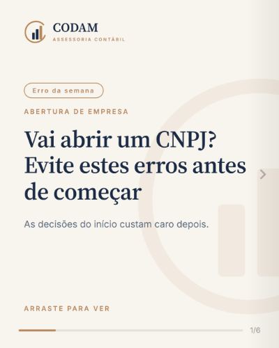 Post: erros antes de abrir o CNPJ
